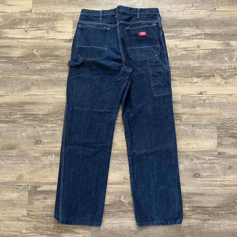 Vintage 70s Dickies Denim Carpenter Jeans Size 34X32